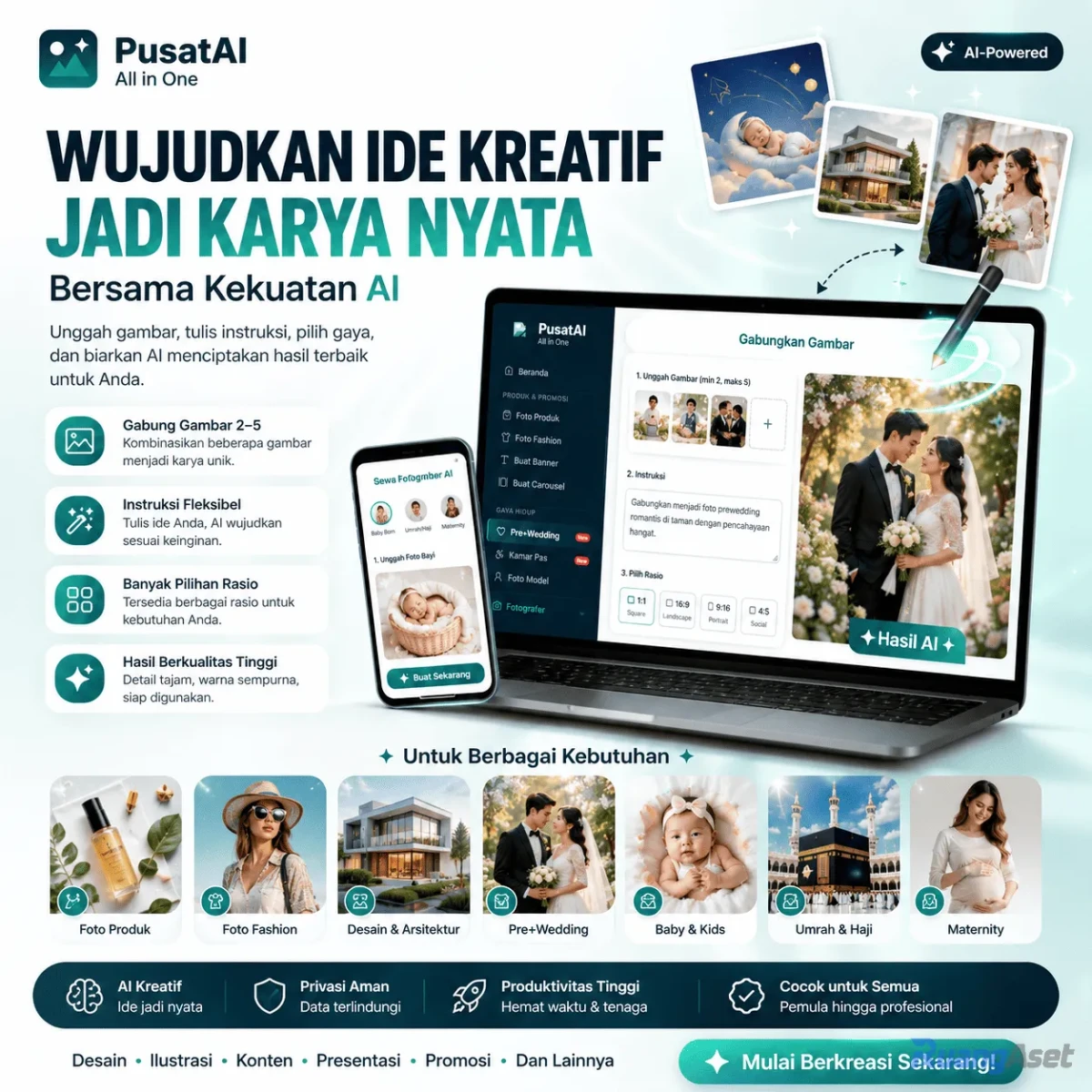Pusat AI Edit Foto Otomatis